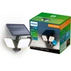 Image de Philips UltraEfficient Zyren Wandlamp - Solar Beveiligingslamp - Floodlight - Bewegingssensor - Helder wit licht: 5000K - 24,5W - Zwart - Twee lichtstanden - Schemersensor - Zonne-energie - Waterbestendig