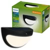 Image de Philips Swyn Solar wandlamp - Zonne-energie - Warmwit licht: 2700K - Zwart - Twee lichtstanden - Schemersensor - Bewegingssensor - IP44: weerbestendig - Solar buitenverlichting