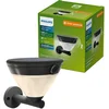 Image de Philips Kyna Solar wandlamp - Zonne-energie - Warmwit licht: 2700K - Zwart - Twee lichtstanden - Schemersensor - Bewegingssensor - IP44: weerbestendig - Solar buitenverlichting