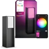 Image de Philips Hue Turaco lage sokkellamp - Tuinverlichting - Antraciet grijs - IP44 - Wit en gekleurd licht - 1100 lumen - Bediening via onze app of met je stem - Compatibel met Matter