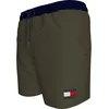 Image de Tommy Hilfiger Medium Drawstring swimshort - heren zwembroek - army groen met blauwe band