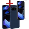 Image de Hoesje - Met Screenprotector - Geschikt voor Google Pixel 10 - Sterk & Shockproof - Telefoon Hoes - Back Cover - Siliconen Case - Telefoonhoes - Donkerblauw