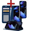 Image de Hoesje - Met Screenprotector - Geschikt voor Google Pixel 10 - Luxe Pasjeshouder - Flipcase - Bookcase Portemonee - Flip Case - Kunstleer Book Case - Book Cover - Walletcase - Portemonneehoes - Telefoonhoes - Donkerblauw