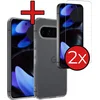Image de Hoesje - Met 2x Screenprotector - Geschikt voor Google Pixel 10 Pro - Sterk & Shockproof - Telefoon Hoes - Back Cover - Siliconen Case - Telefoonhoes - Transparant