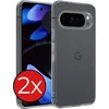 Image de Hoesje - 2 Stuks - Geschikt voor Google Pixel 10 Pro XL - Sterk & Shockproof - Telefoonhoes - Back Cover - Case Siliconen - Telefoon Hoes - Transparant