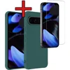 Image de Hoesje - Met Screenprotector - Geschikt voor Google Pixel 10 Pro XL - Sterk & Shockproof - Telefoon Hoes - Back Cover - Siliconen Case - Telefoonhoes - Donkergroen