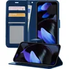 Image de Hoesje - Geschikt voor Google Pixel 10 Pro XL - Luxe Bookcase - Walletcase Hoes - Portemonnee - Cover - Telefoonhoes - Donkerblauw