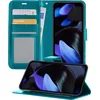 Image de Hoesje - Geschikt voor Google Pixel 10 Pro XL - Luxe Bookcase - Walletcase Hoes - Portemonnee - Cover - Telefoonhoes - Turquoise