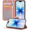 Image de Hoesje - Geschikt voor Apple iPhone 17 - Luxe Bookcase - Walletcase Hoes - Portemonnee - Cover - Telefoonhoes - Rosé goud