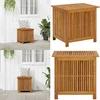 Image de vidaXL Tuinbox 60x50x58 cm massief acaciahout - Opslagkist - Opslagkisten - Opbergkist - Opbergkisten