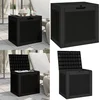 Image de vidaXL Tuinbox 55,5x43x53 cm polypropeen zwart - Tuinbox - Tuinboxen - Opbergbox - Tuinopbergbox