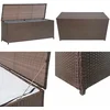 Image de vidaXL Tuinbox 120x50x60 cm poly rattan bruin - Opbergkist - Opbergkisten - Opbergbox - Opbergboxen