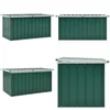Image de vidaXL Tuinbox 129x67x65 cm groen - Opslagkist - Opslagkisten - Opslag Kist - Opslag Kisten