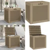 Image de vidaXL Tuinbox 55,5x43x53 cm polypropeen lichtbruin - Tuinbox - Tuinboxen - Opbergbox - Tuinopbergbox