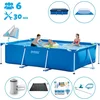 Image de Intex Rechthoekig Frame Zwembad - 300 x 200 x 75 cm - Blauw - Inclusief Accessoires