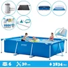 Image de Intex Voordeelverpakking - Rechthoekig Frame Zwembad - 300 x 200 x 75 cm - Blauw - Inclusief Accessoires - Voor een heel seizoen
