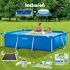 Image de Intex Frame Pool Zwembad - Opzetzwembad - Compleet pakket - Rechthoekig - 220 x 150 x 60 cm - Blauw - Inclusief Pomp & Overige Accessoires
