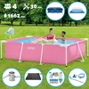 Image de Intex Zwembad - Opzetzwembad - Rechthoekig - 220 x 150 x 60 cm - Roze - Inclusief Pomp - Verwarmingsmat - Chloorpakket - Onderzeil - Afdekzeil - Schoonmaaktset