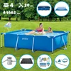 Image de Intex Zwembad - Opzetzwembad - Rechthoekig - 220 x 150 x 60 cm - Blauw - Inclusief Pomp - Verwarmingsmat - Chloorpakket - Onderzeil - Afdekzeil - Schoonmaaktset
