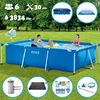 Image de Intex Zwembad - Opzetzwembad - Rechthoekig - 300 x 200 x 75 cm - Blauw - Inclusief Pomp - Verwarmingsmat - Chloorpakket - Onderzeil - Afdekzeil - Schoonmaaktset