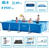 Image de Intex Opzetzwembad - Rechthoekig - 450 x 220 x 84 cm - Blauw - Sterk materiaal - Inclusief Accessoires
