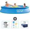 Image de Intex Rond Opblaasbaar Easy Set Zwembad - 305 x 61 cm - Blauw - Inclusief Zwembadfilterpomp - Testrips - Solarzeil