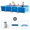Image de Intex Rechthoekig Frame Zwembad - 450 x 220 x 84 cm - Blauw - Inclusief Zwembadfilterpomp - Afdekzeil - Grondzeil