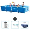 Image de Intex Rechthoekig Frame Zwembad - 450 x 220 x 84 cm - Blauw - Inclusief Zwembadfilterpomp - Schoonmaakset - Solarzeil