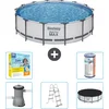 Image de Bestway Rond Steel Pro MAX Zwembad - 427 x 107 cm - Grijs - Inclusief Pomp - Ladder - Afdekzeil Onderhoudspakket - Filter