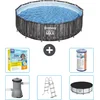 Image de Bestway Rond Steel Pro MAX Zwembad - Houtprint - 427 x 107 cm - Inclusief Pomp - Ladder - Afdekzeil Onderhoudspakket - Filter