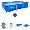 Image de Bestway Rechthoekig Steel Pro Zwembad - 300 x 201 x 66 cm - Blauw - Inclusief Pomp Filter - Afdekzeil - Grondzeil