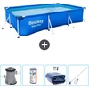 Image de Bestway Rechthoekig Steel Pro Zwembad - 300 x 201 x 66 cm - Blauw - Inclusief Pomp Filter - Solarzeil - Schoonmaakset