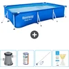 Image de Bestway Rechthoekig Steel Pro Zwembad - 300 x 201 x 66 cm - Blauw - Inclusief Pomp Filter - Schoonmaakset - Testrips