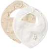 Image de 2-pack bandana slab - Wit - Newborn Naturals - Little Goose