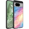 Image de Geschikt voor Google Pixel 8 Telefoonhoesje met Regenboog Glitter Marmer Opdruk - TPU Backcover Case Rainbow Glitter Marble Design - Smartphonica geschikt voor Google Pixel 8