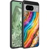 Image de Geschikt voor Google Pixel 8 Telefoonhoesje met Regenboog Goud Marmer Opdruk - TPU Backcover Case Rainbow Gold Marble Design - Smartphonica geschikt voor Google Pixel 8