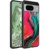 Image de Geschikt voor Google Pixel 8 Telefoonhoesje met Rood Groen Marmer Opdruk - TPU Backcover Case Red Green Marble Design - Smartphonica geschikt voor Google Pixel 8