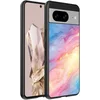 Image de Geschikt voor Google Pixel 8 Pro Telefoonhoesje met Regenboog Glitter Marmer Opdruk - TPU Backcover Case Rainbow Glitter Marble Design - Smartphonica geschikt voor Google Pixel 8 Pro
