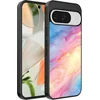 Image de Geschikt voor Google Pixel 9 Telefoonhoesje met Regenboog Glitter Marmer Opdruk - TPU Backcover Case Rainbow Glitter Marble Design - Smartphonica geschikt voor Google Pixel 9