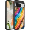 Image de Geschikt voor Google Pixel 9 Telefoonhoesje met Regenboog Goud Marmer Opdruk - TPU Backcover Case Rainbow Gold Marble Design - Smartphonica geschikt voor Google Pixel 9