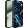 Image de Geschikt voor Google Pixel 10 Pro XL Telefoonhoesje met marmer opdruk - TPU backcover case gold blue marble design - Goud Blauw - Smartphonica geschikt voor Google Pixel 10 Pro XL