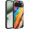 Image de Geschikt voor Google Pixel 10 Pro XL Telefoonhoesje met Regenboog Goud Marmer Opdruk - TPU Backcover Case Rainbow Gold Marble Design - Smartphonica geschikt voor Google Pixel 10 Pro XL