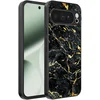 Image de Geschikt voor Google Pixel 10 Pro XL Telefoonhoesje met Zwart Goud Marmer Opdruk - TPU Backcover Case Black Gold Marble Design - Zwart Goud - Smartphonica geschikt voor Google Pixel 10 Pro XL