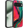 Image de Geschikt voor Google Pixel 10 Telefoonhoesje met Rood Groen Marmer Opdruk - TPU Backcover Case Red Green Marble Design - Smartphonica geschikt voor Google Pixel 10