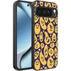 Image de Geschikt voor Google Pixel 10 Pro Telefoonhoesje met smiley opdruk - TPU backcover case emoji design - Paars Geel - Smartphonica geschikt voor Google Pixel 10 Pro