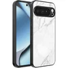 Image de Geschikt voor Google Pixel 10 Pro Telefoonhoesje met Wit Marmer Opdruk - TPU Backcover Case White Marble Design - Zwart - Smartphonica geschikt voor Google Pixel 10 Pro