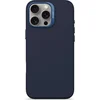 Image de DECODED Siliconen Hoesje Geschikt voor iPhone 16 Pro Max - Premium Soft-Touch Materiaal - Antibacteriële Coating - Geschikt voor MagSafe - Navy Blauw Print