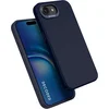 Image de DECODED Siliconen Hoesje voor iPhone 17e/16e - Premium Soft-Touch - Antibacteriële Coating - Geschikt voor MagSafe - Draadloos Oplaadbaar - Schokbestendig Hoes - Blauw