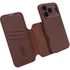 Image de DECODED 2-in-1 Leren Detachable Wallet Hoesje Geschikt voor iPhone 17 Pro Max - Magnetisch Afneembaar - met Pasjeshouder - Premium ECCO Leer - Geschikt voor MagSafe - Bruin