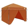 Image de vidaXL - Luifel - Tent - Oranje - 243 - x - 243 - x - 251 - cm - Stof